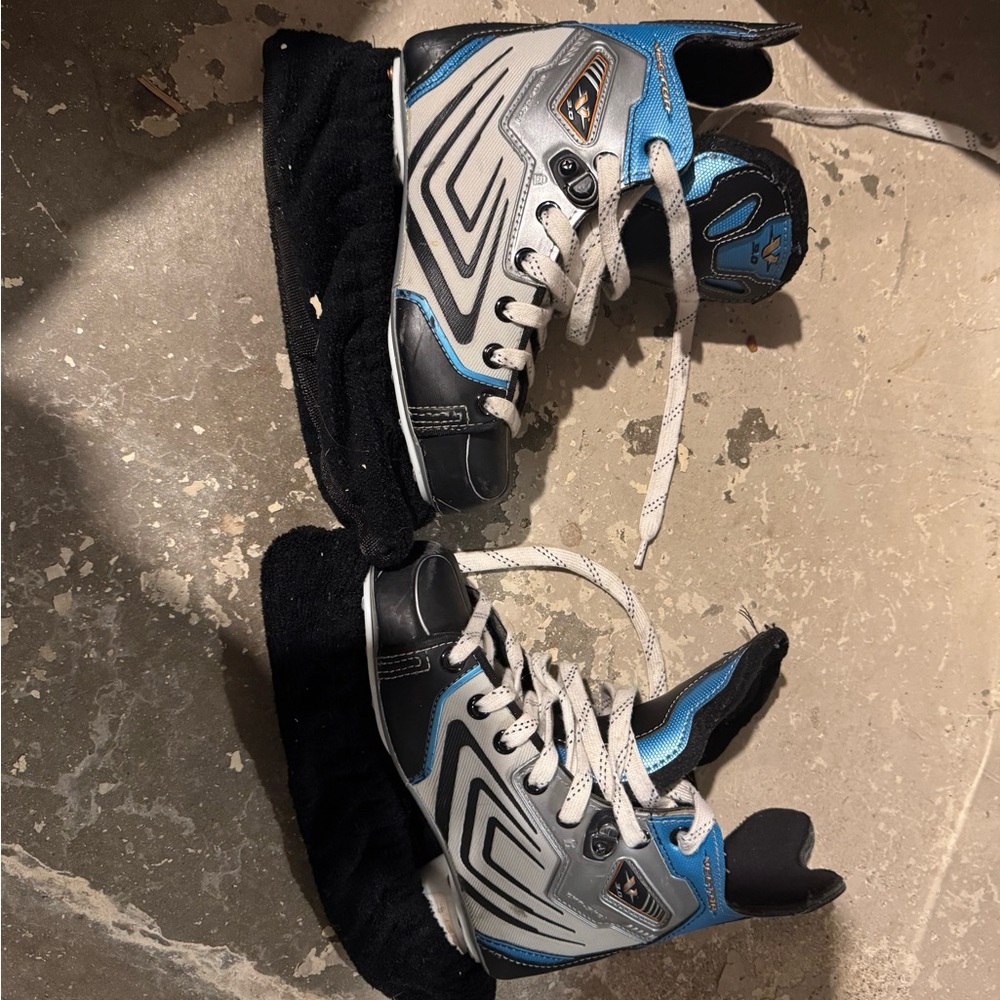 CCM Blue and Black Kids Ice Skates